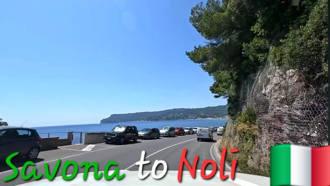 Driving from Savona to Noli Italy