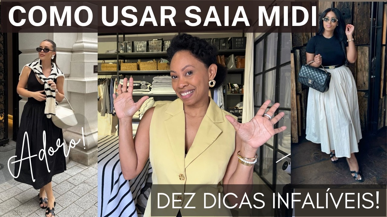 COMO USAR SAIA MIDI | DEZ DICAS PRA ESCOLHER A SUA SAIA MÍDI SEM ERRO!
