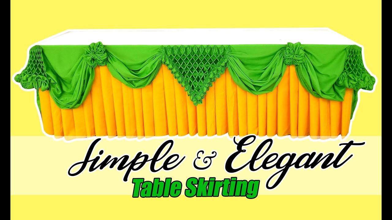 Table Skirting Tutorial | Easy & Elegant Table Skirting Design