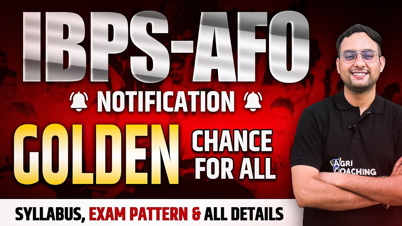 IBPS AFO 2024: Notification, Vacancies, Exam Pattern & Complete Guide | ACC | Deepak W Sir