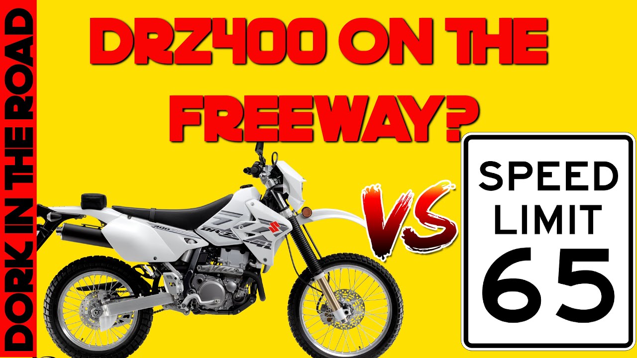 Is The Suzuki DRZ400 Freeway Capable?  An Only *Slightly* Terrifying Dual Sport Freeway Test