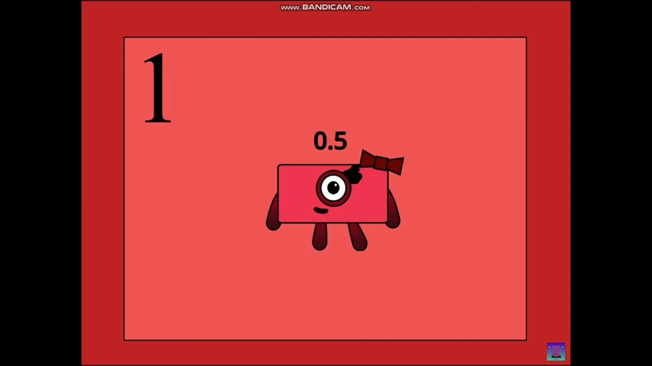 Numberblocks decimals band quarters thirds and half’s 0.25-1