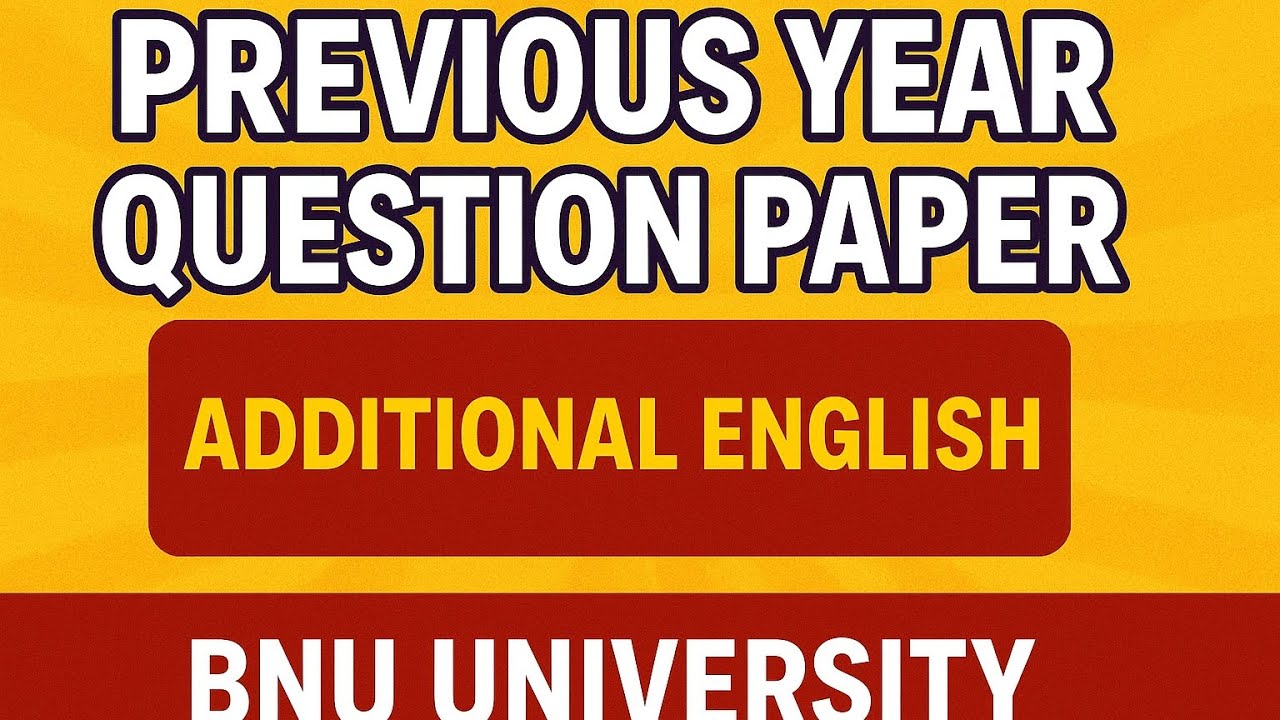 📚 1 sem B.com BNU Additional English| Previous Year Question Papers & SEP Syllabus 2025 |