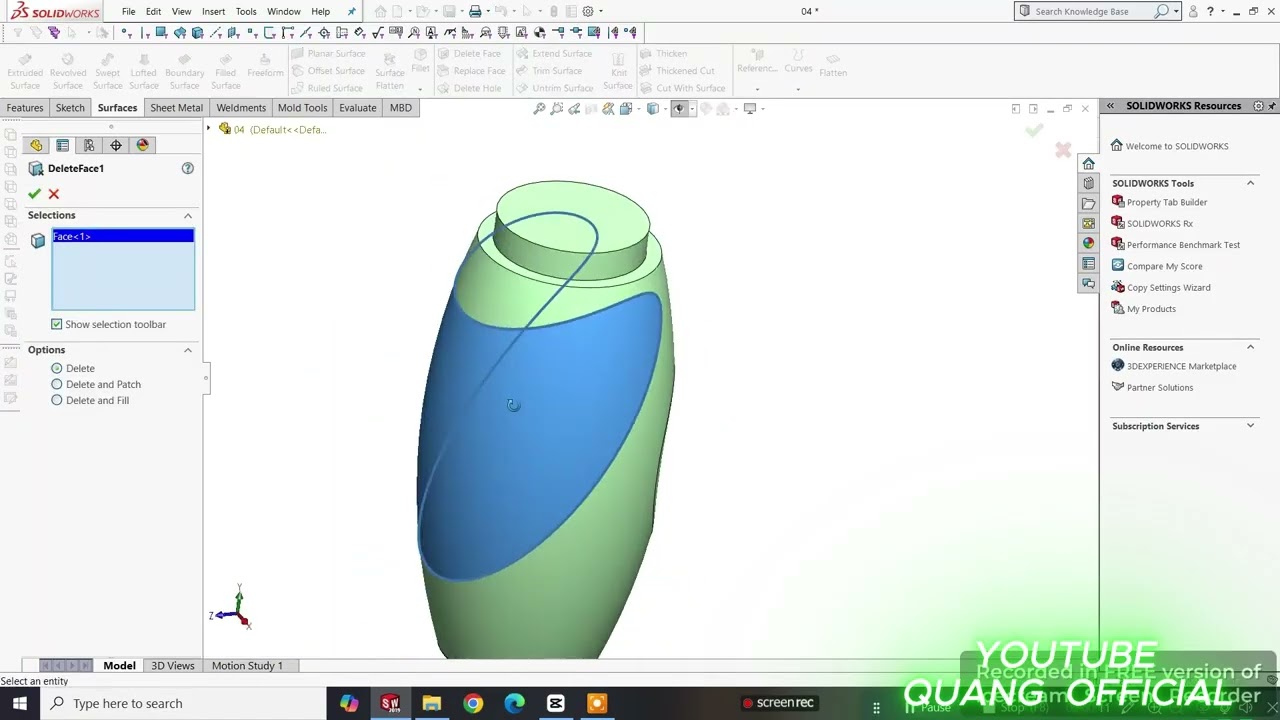 Surface Modeling -----Plastic  Bottle  3D       #25