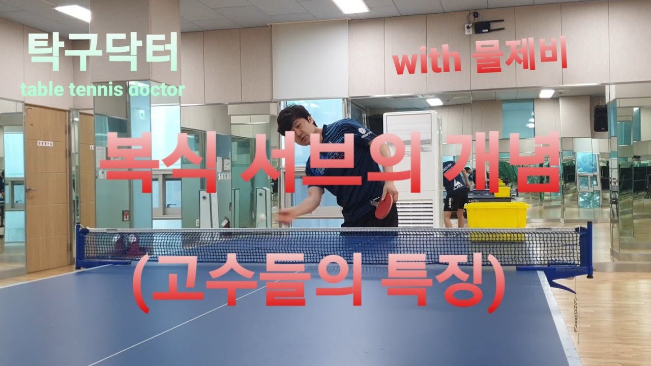 탁구 복식 서브의 개념 ( 고수들의 특징 ),  (with 물제비)