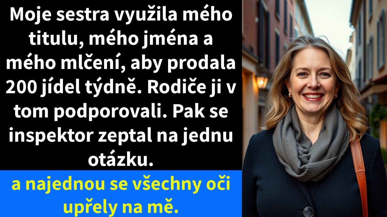 Moje sestra využila mého titulu, mého jména a mého mlčení, aby prodala 200 jídel týdně.