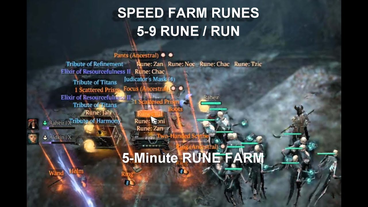 Diablo4 speed farm runes 5-9 rune/run in 5min