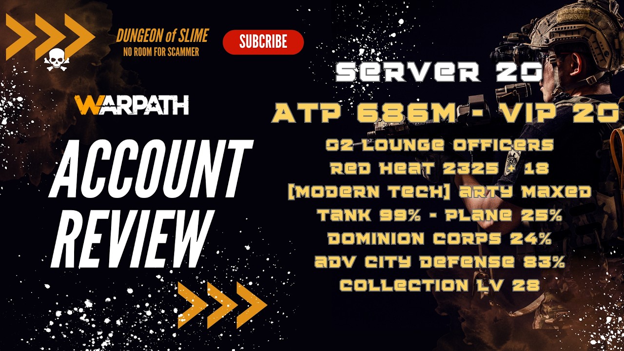 Server 20 - ATP 686m - VIP 20 - 02 LOUNGE OFFICERS - MODERN TECH ARTY MAXED - TANK 99% - COL LV 29