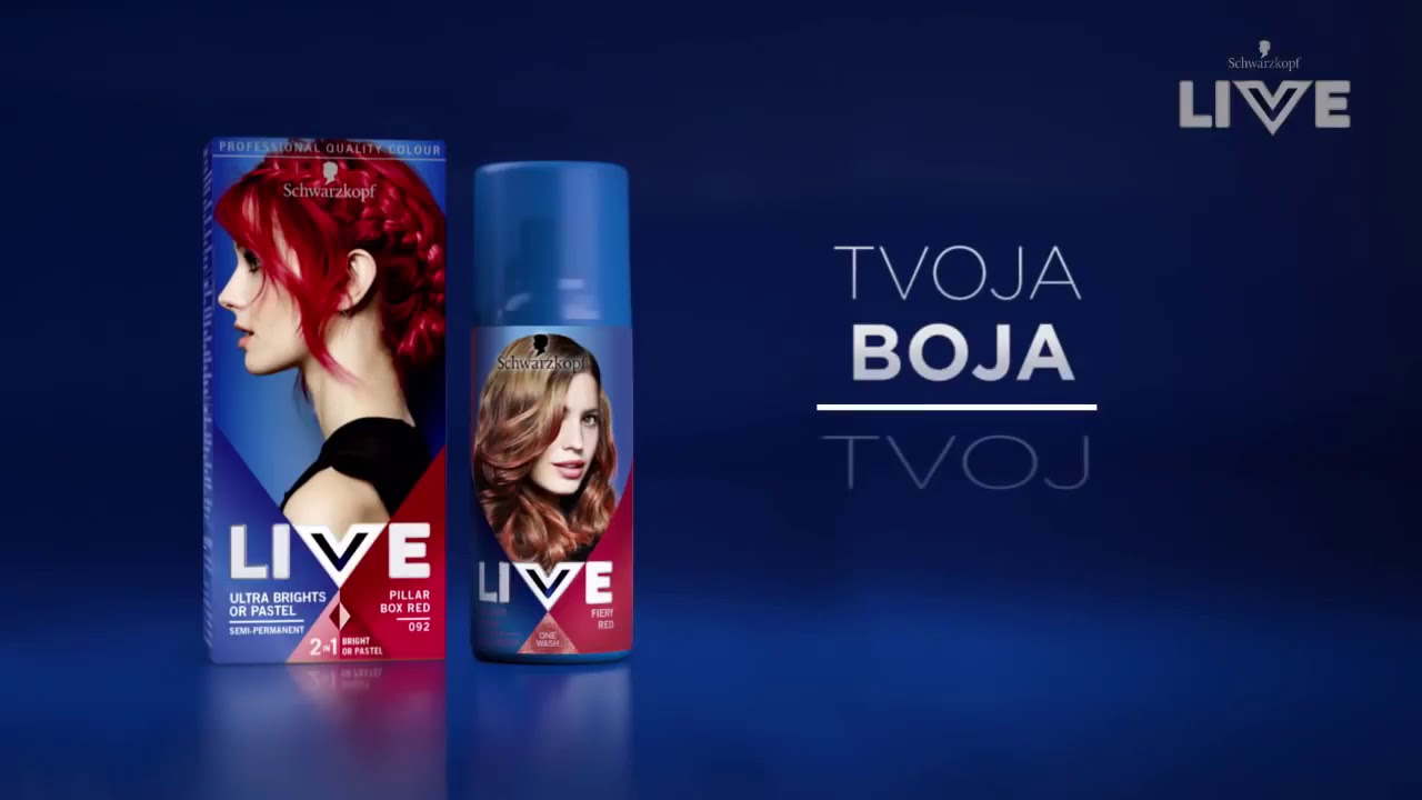 Schwarzkopf Live boja za kosu