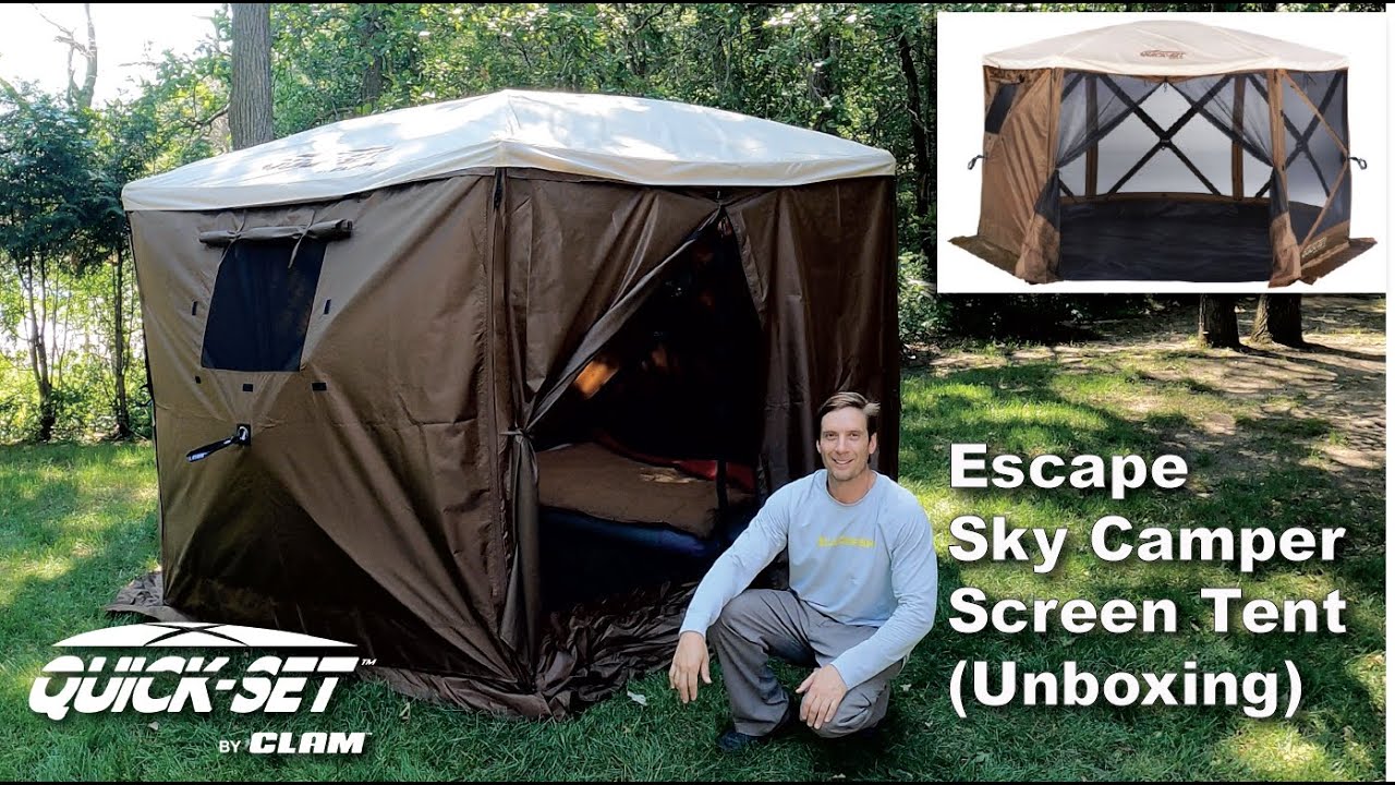 Clam Quick-Set Escape Sky Camper Tent (Unboxing)!