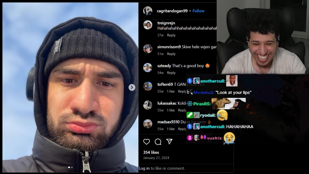 humzh accuses detdert of making a duck face on his instagram (w/ brohan)