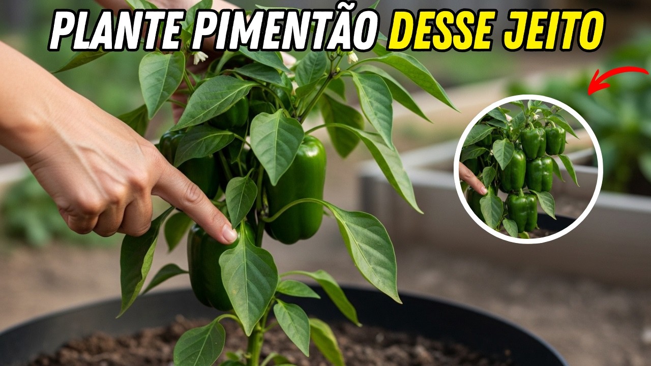 Plantei Pimentão Com Esse Truque e Agora Colho o Ano Inteiro