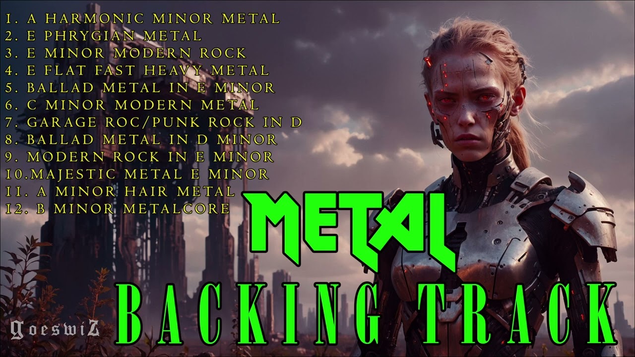 1 HOUR METAL BACKING TRACK COMPILATION