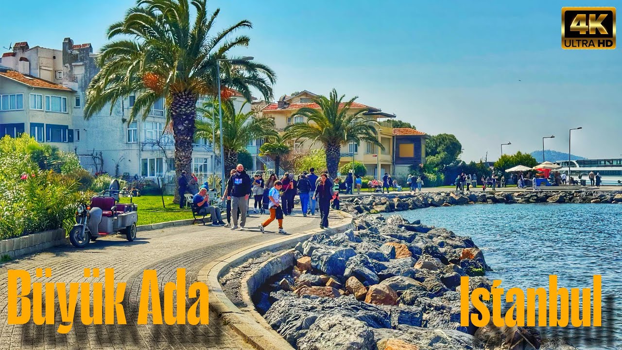 🇹🇷Istanbul, Türkiye | Buyuk Ada | Walking in Turkey |4k Ultra HD/60fps
