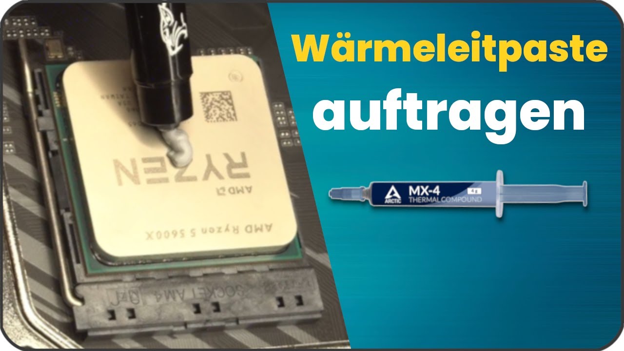 CPU Wärmeleitpaste auftragen | CPU Kühler Wärmeleitpaste entfernen & erneuern