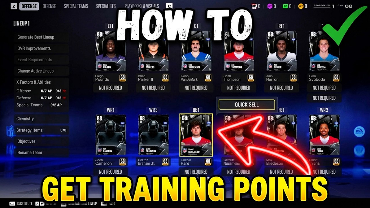 Madden 27 How to Get Training Points