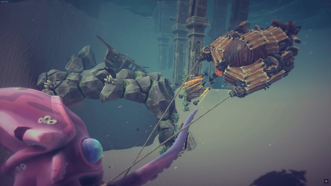 Bullying sea inhabitants with an agile hunter submarine