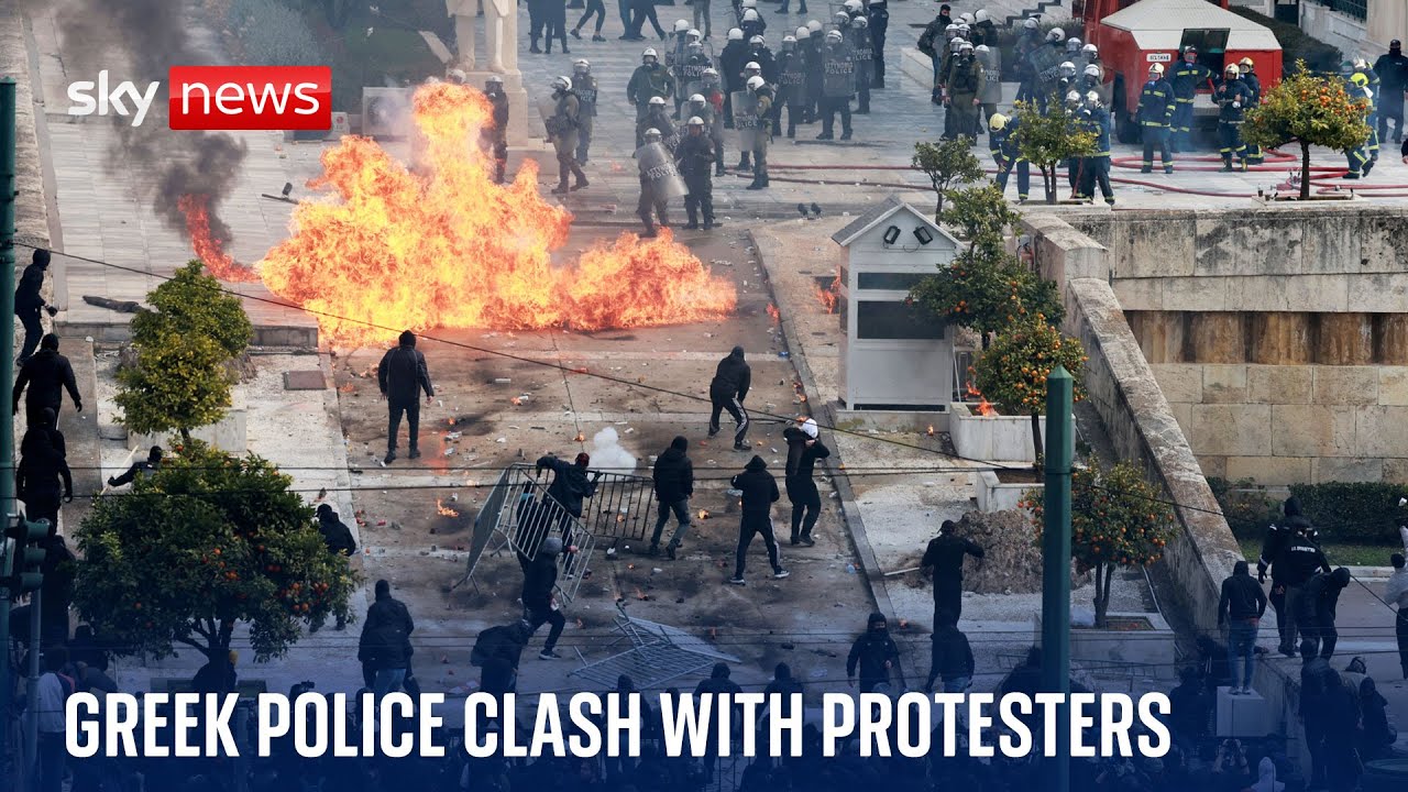 Protest to mark anniversary of Greece's worst-ever train crash turns violent