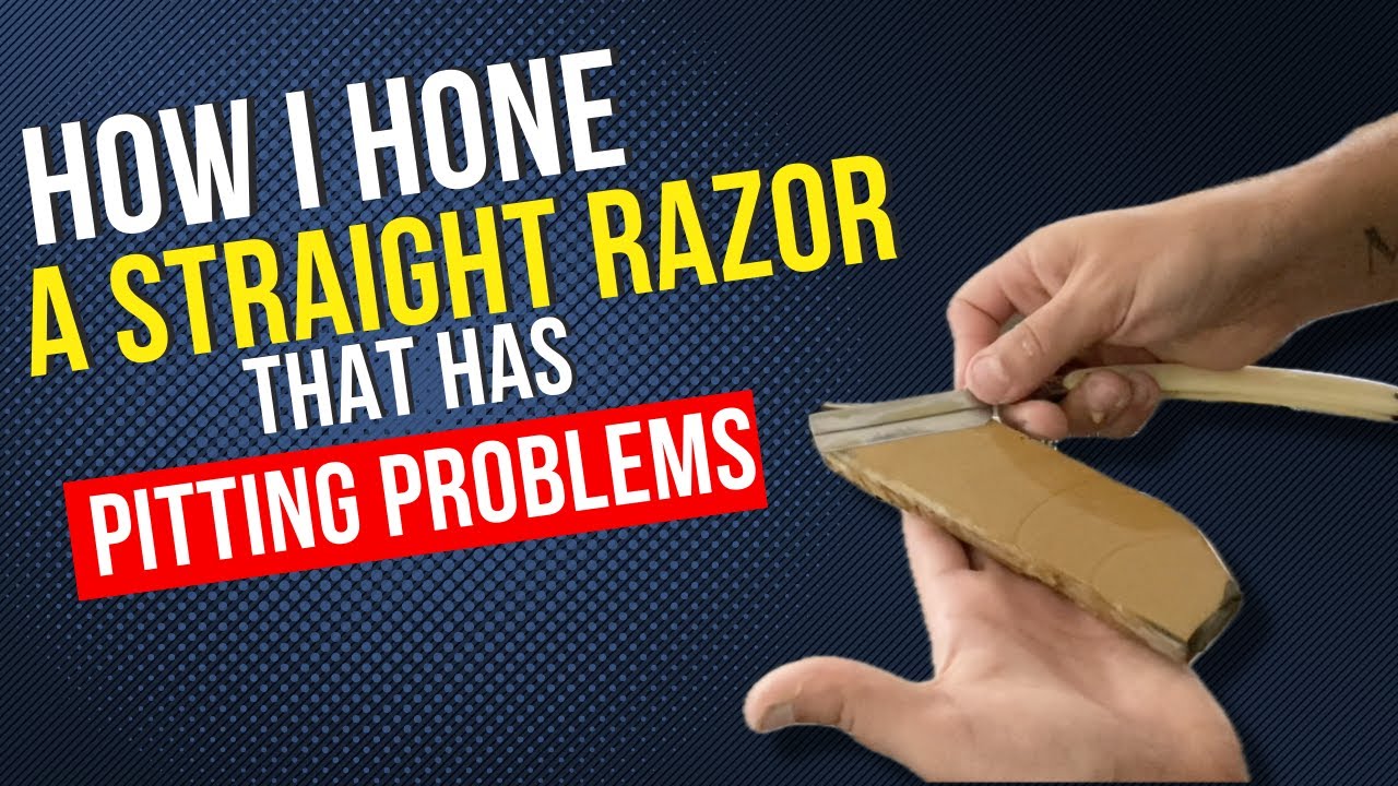 HOW I HONE A STRAIGHT RAZOR / Solving an unexpected bevel PITTING PROBLEM with the sharpening stones