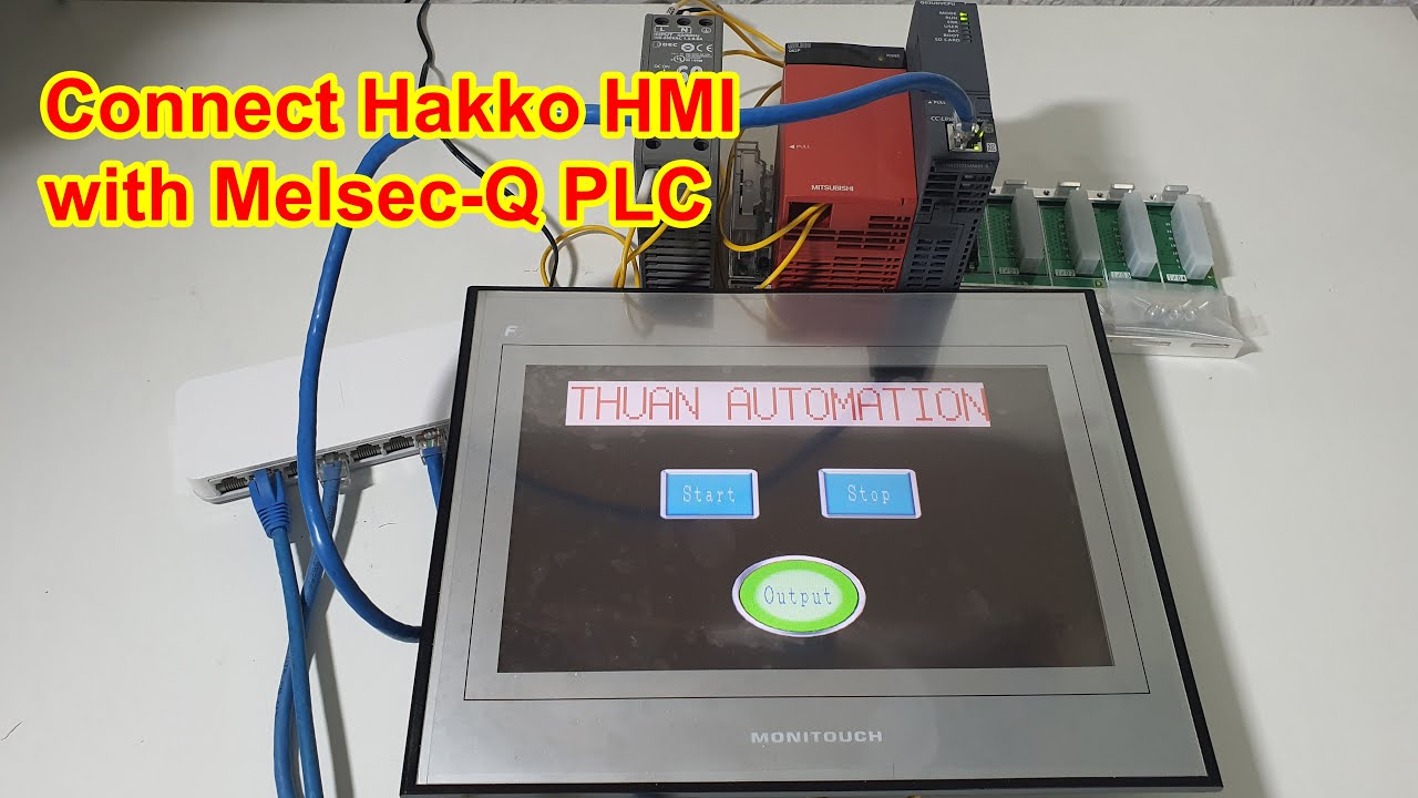 How to connect Fuji HMI with MELSEC-Q Mitsubishi PLC via Ethernet Port