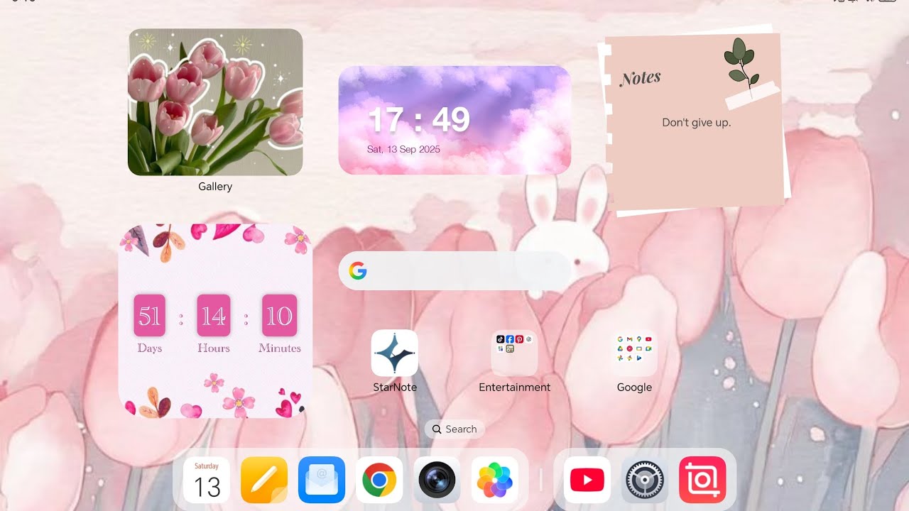 How to make your tablet aesthetic with pink theme | Honor Pad X9A