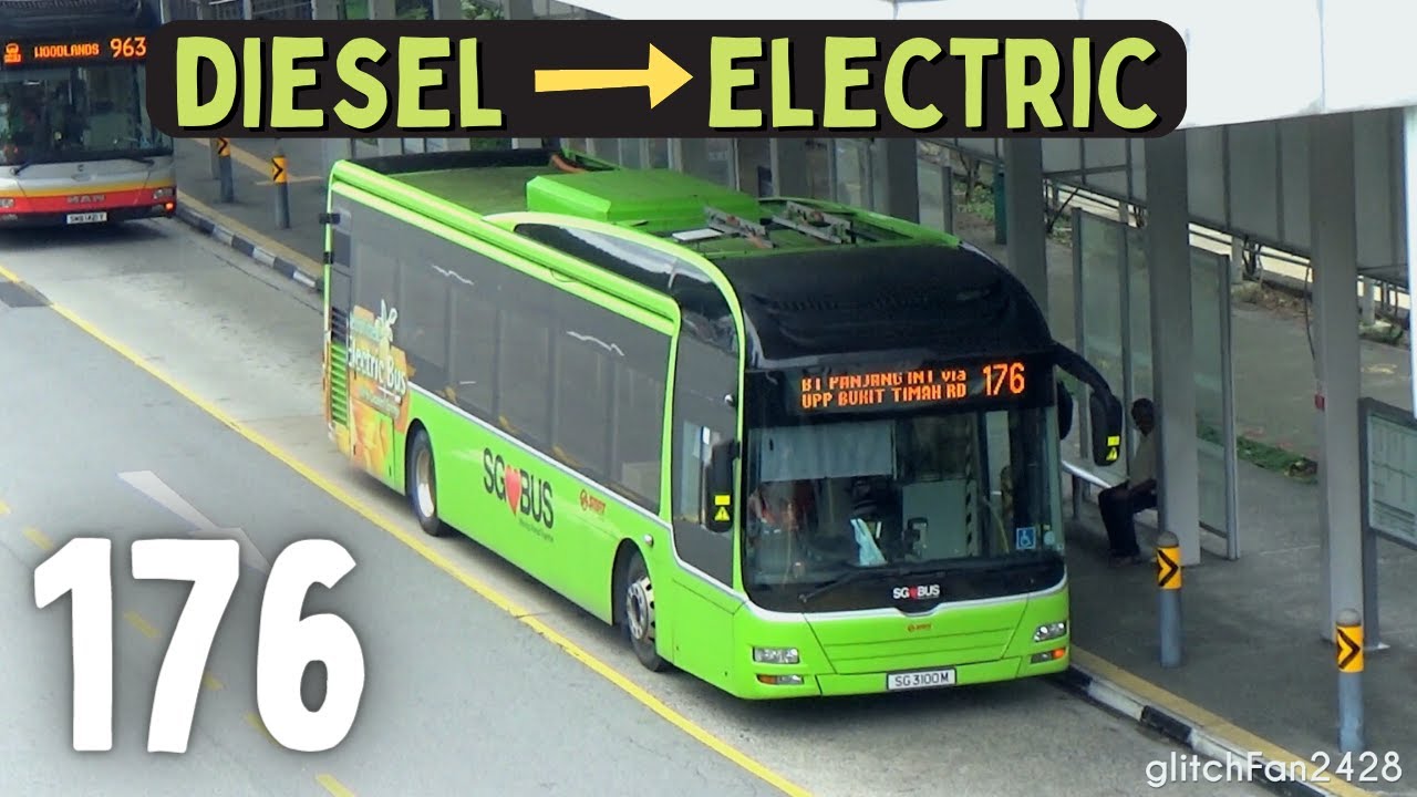 [SMRT] Diesel bus converted to Electric | MAN A22 with Linkker LinkDrive conversion kit (SG3100M)