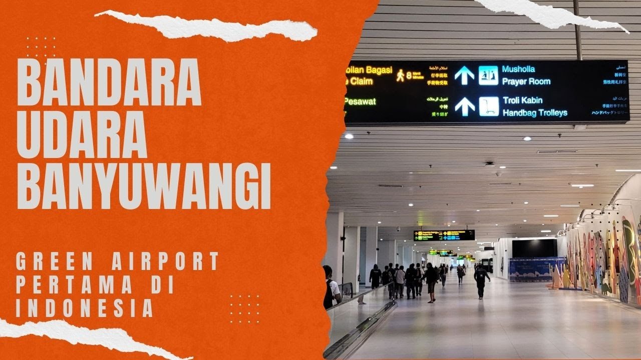 BANDARA UDARA BANYUWANGI, GREEN AIRPORT #1  DI NDONESIA #bandarabanyuwangi #bandara  #banyuwangi