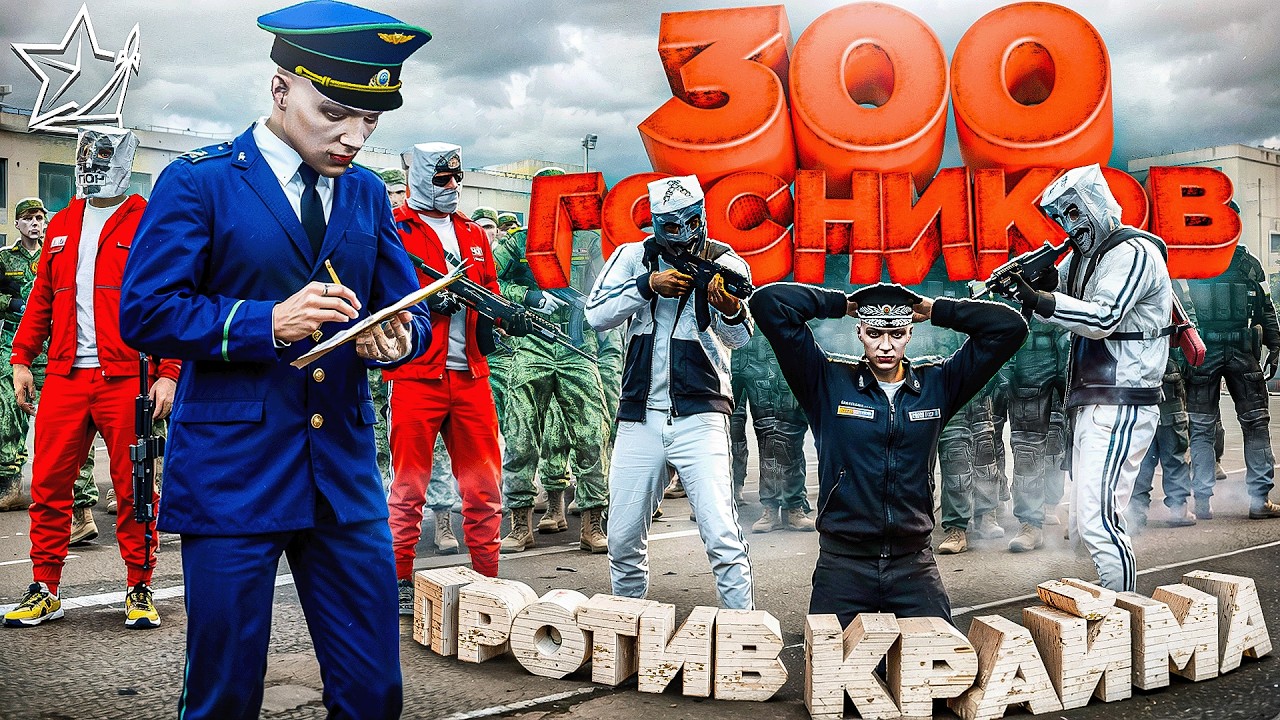 ГОСУДАРСТВЕННЫЙ ПЕРЕВОРОТ: 300 ГОСНИКОВ против КРАЙМА в ГТА 5 РП | (RMRP Тверской)