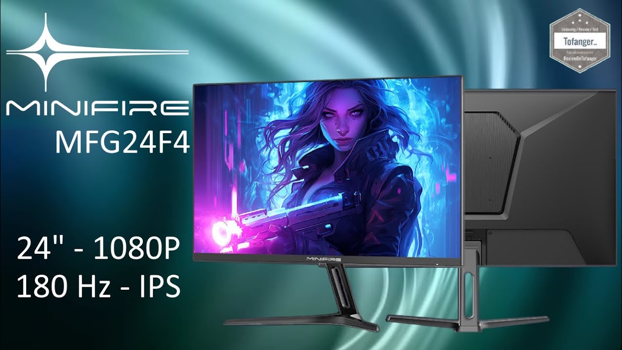 Монитор MINIFIRE MFG24F4 &mdash; 24-дюймовый IPS-экран FHD, 180 Гц &mdash;HDMI и порт дисплея &mdash;Minifire MF-G24F4