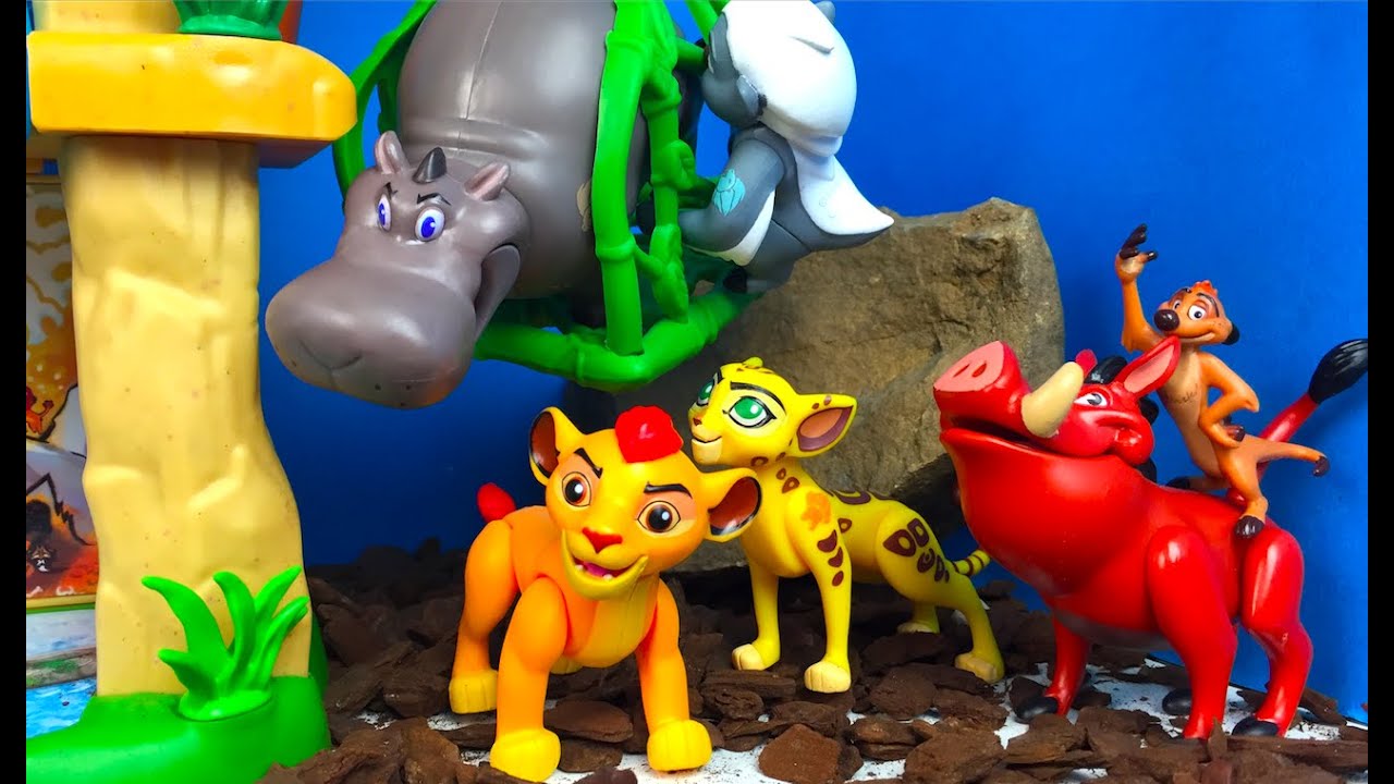 VIGILANDO LAS PRADERAS EL LEON GUARDIAN SET DELUXE DE FIGURAS - THE LION GUARD DEFIENDE LAS PRADER