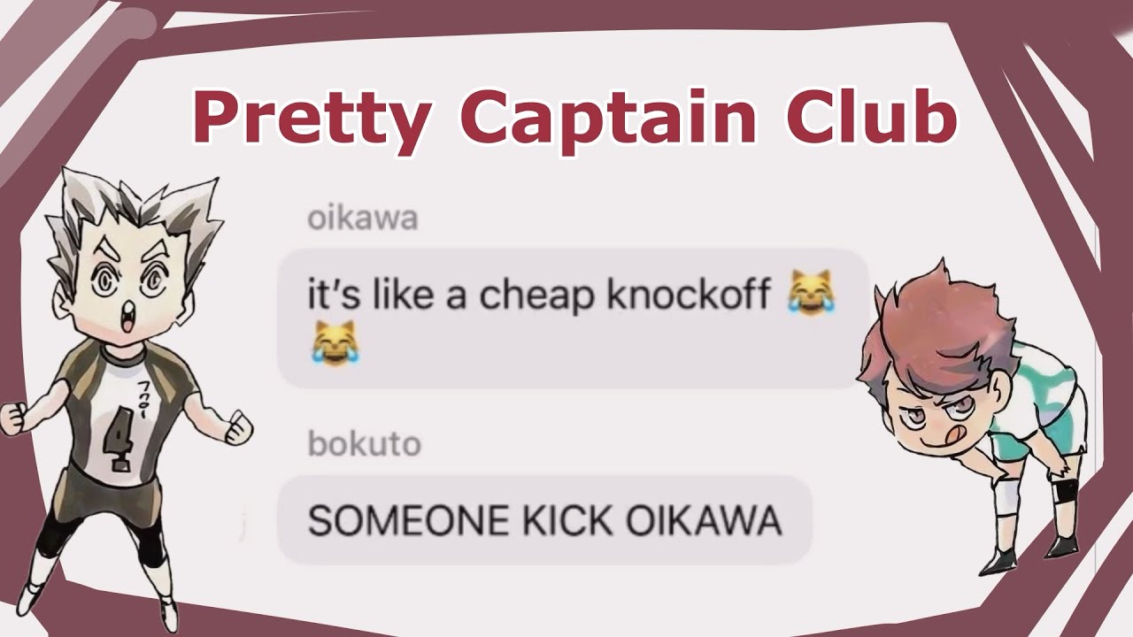 pretty captain club // haikyuu texting story