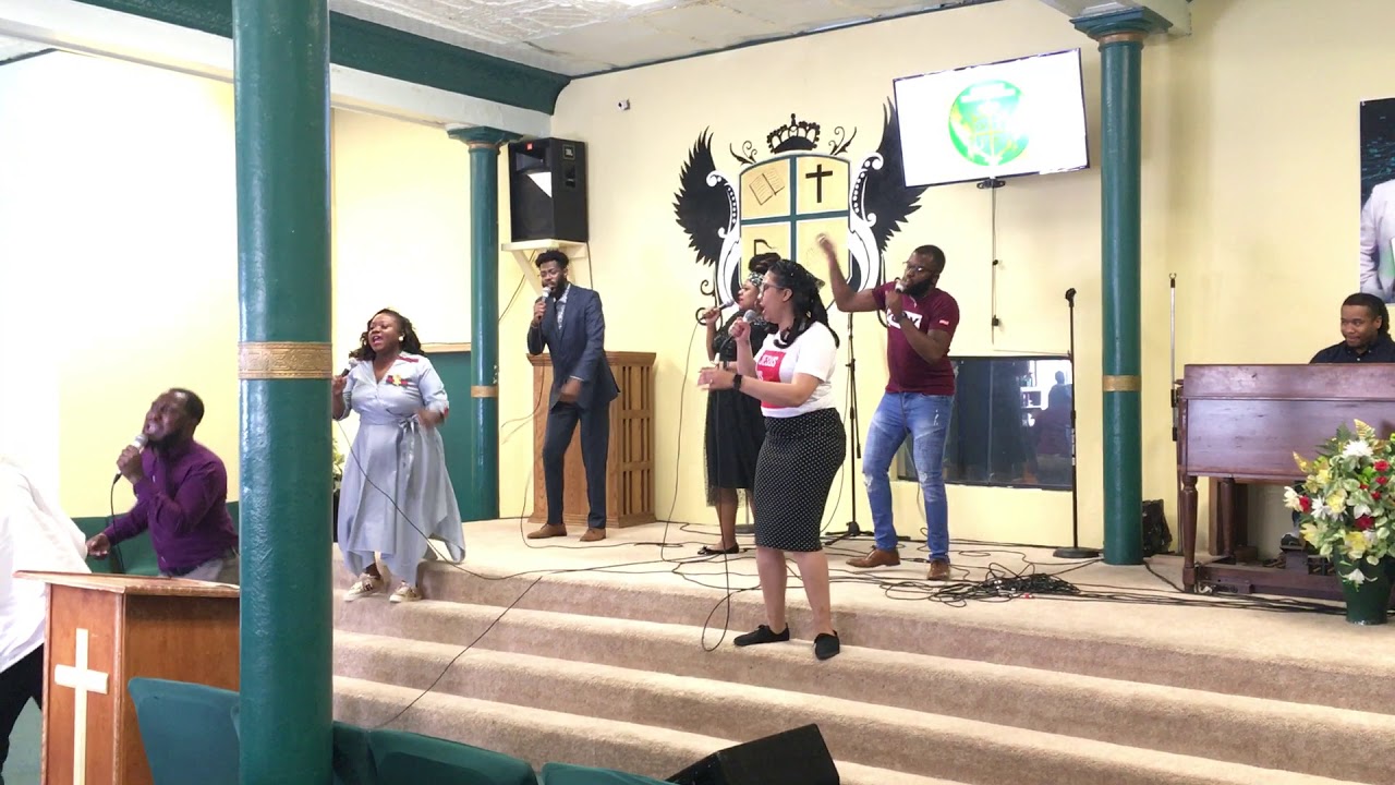 Micah Davis Jr. On Bass @ASOLC Live Stream - High Praise - The Lord is High Above the Heavens