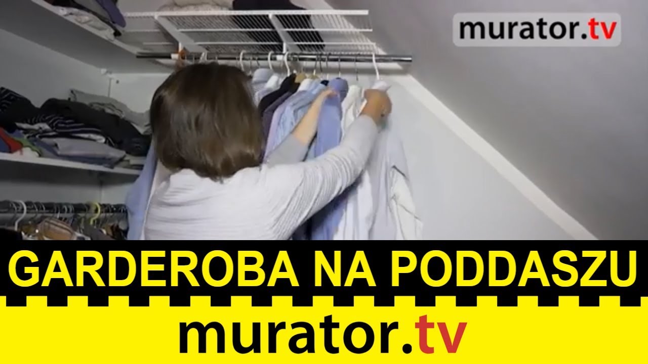 Pomysł na funkcjonalną garderobę na poddaszu