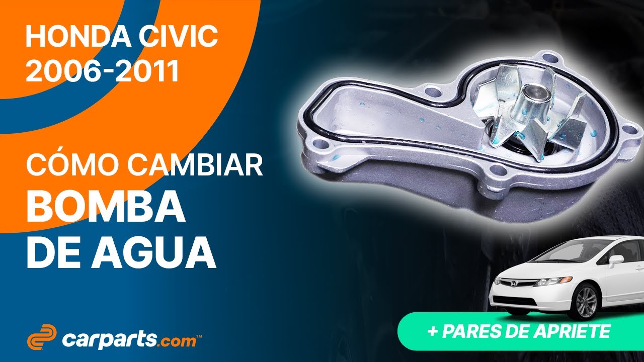 Cómo cambiar la Bomba de Agua 2006 - 2011 Honda Civic 💧