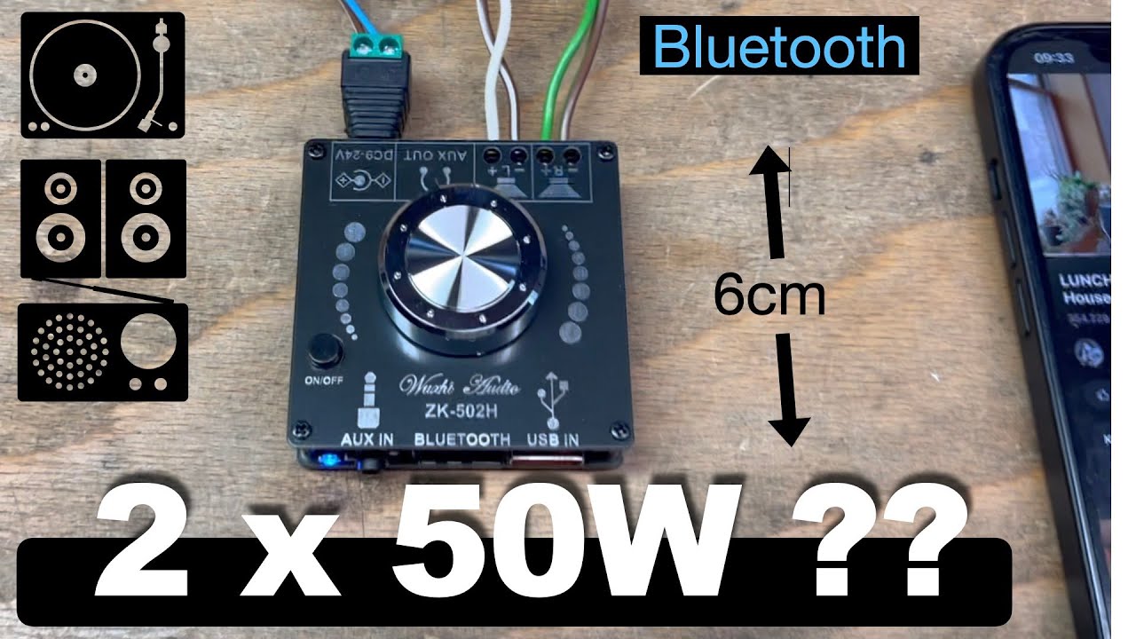 20 € Bluetooth Verstärker Modul im Test - Alte Lautsprecher billig aktiv ieren, Amazon, China