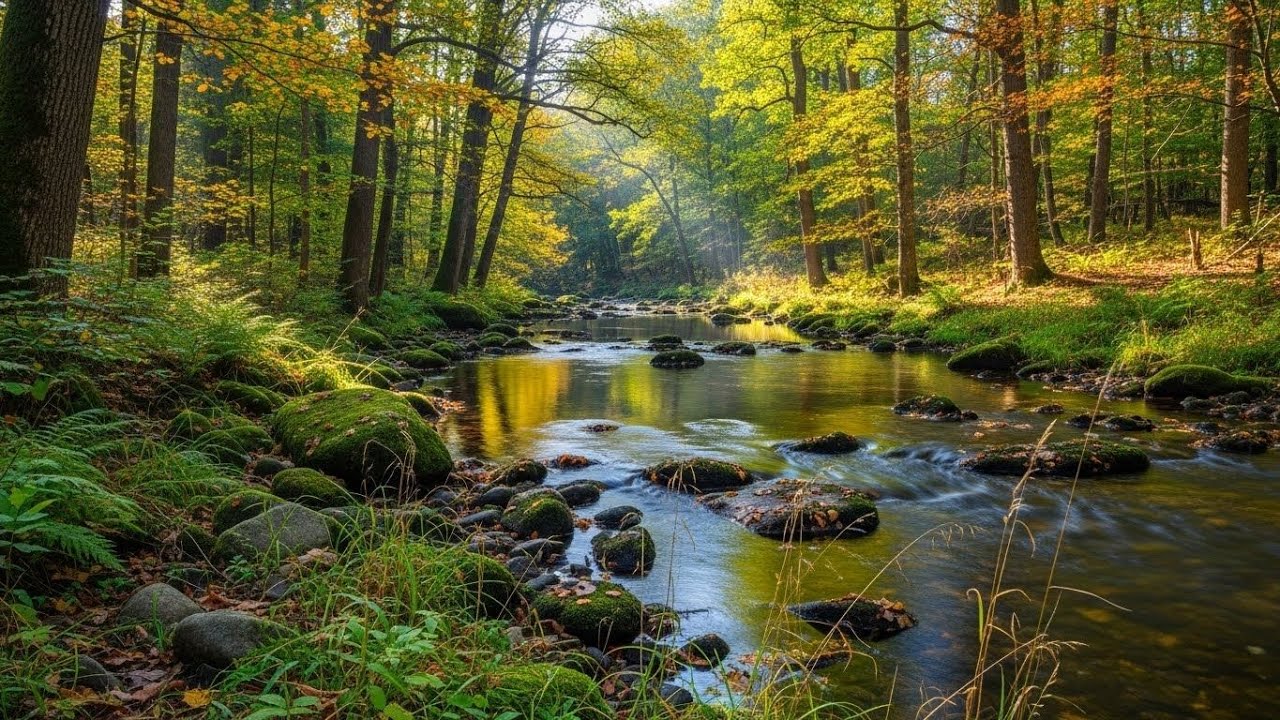 Calm Flowing River 🌿 Peaceful Natural Ambience for Meditation and Deep Sleep #101