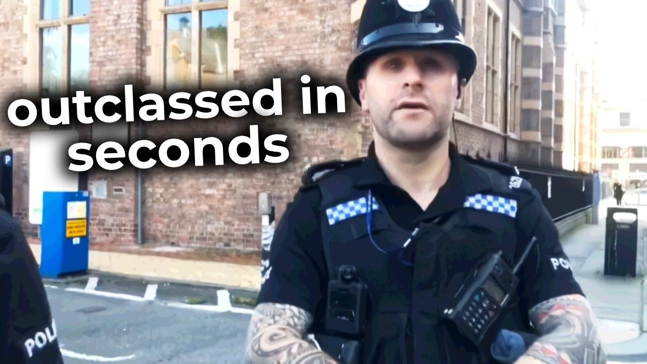 Посмотрите, как британские полицейские пытаются применить пять полномочий и терпят сокрушительное...