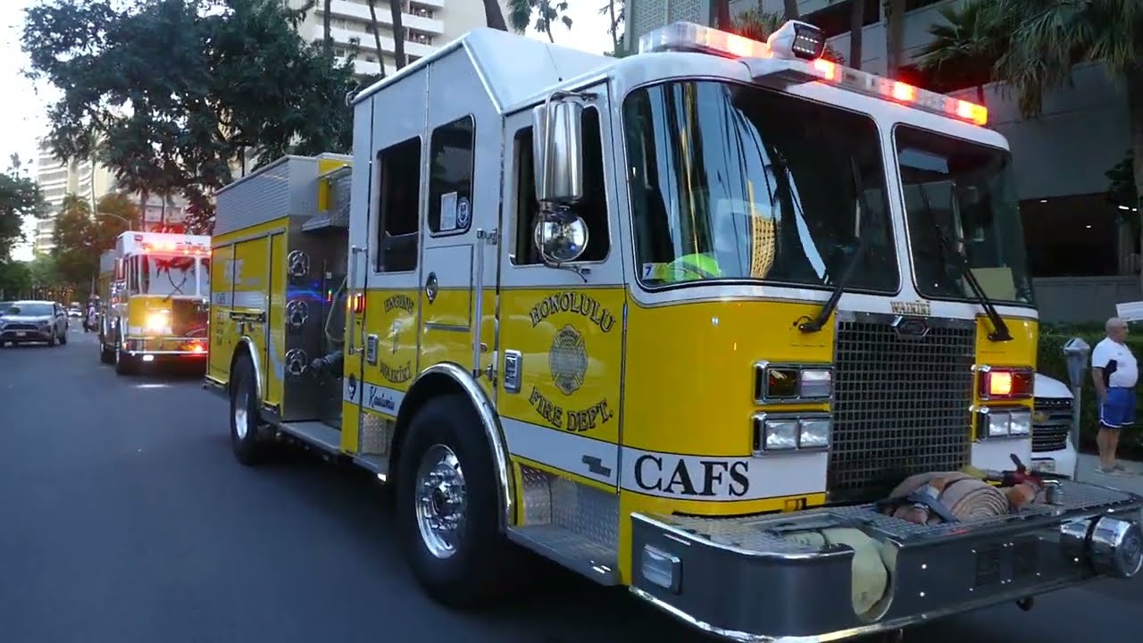 On scene with the Honolulu Fire Department