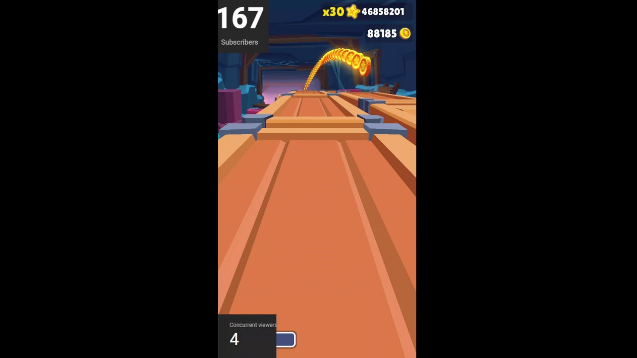 Playing Subway surfer for world record DAY-4
