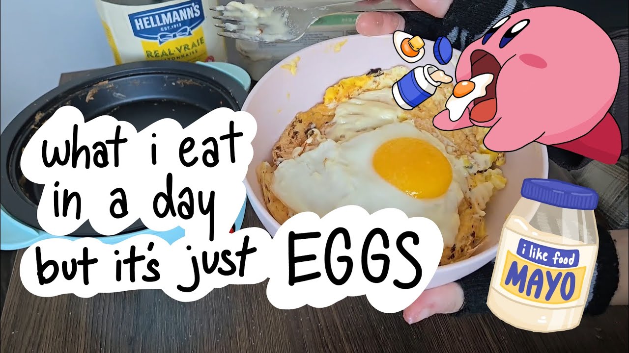 this guy can eat... except it's a full day of eggs (literally)
