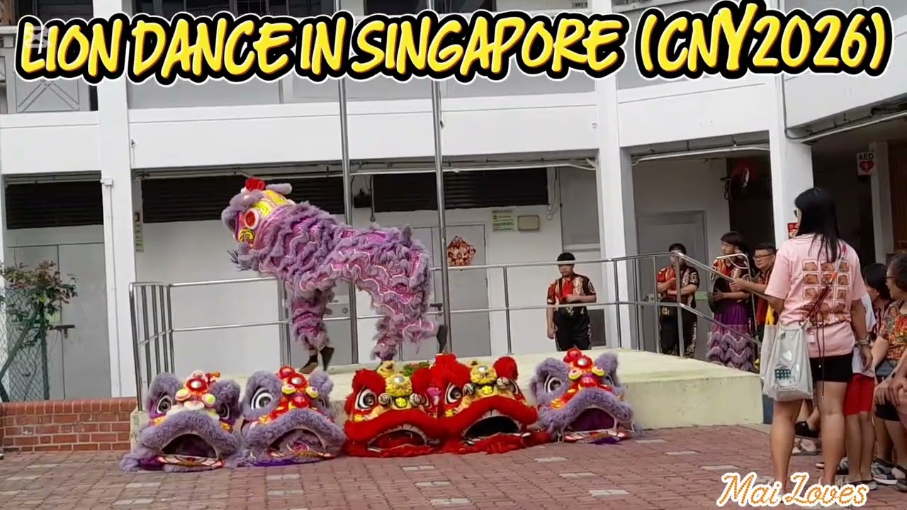 CNY 2026! LION DANCE IN SINGAPORE 🇸🇬 