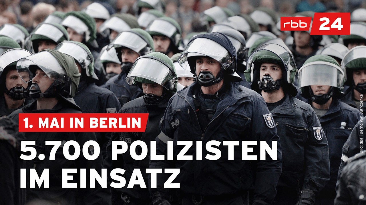 Über 30 Demos am 1. Mai: Polizei setzt auf Masse, Poller und Drohnenkanonen
