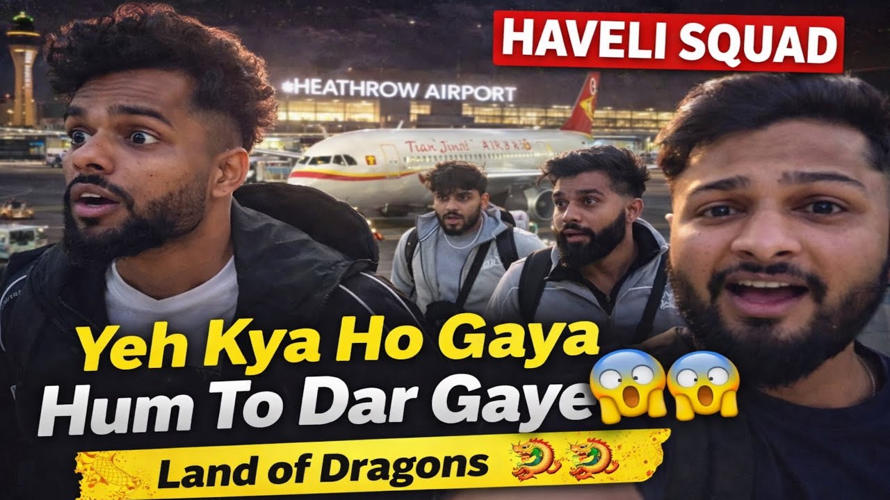 Haveli Squad in Land of Dragons 🐉 Par Flight ✈️ Me Twist aa Gaya!😂 | Dar Gaye😱