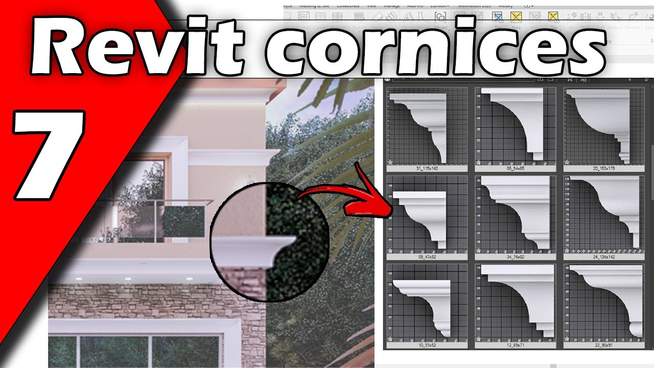 7-Decor Cornices edges Revit architecture