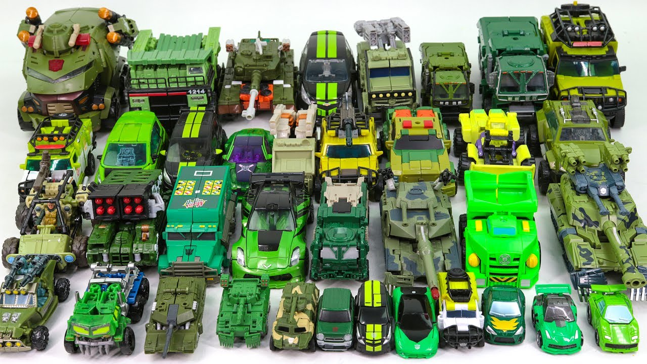 Green Color Transformers Movie Rid Animated Rescue bots Mini 37 Vehicle Tank Car Robot Toys
