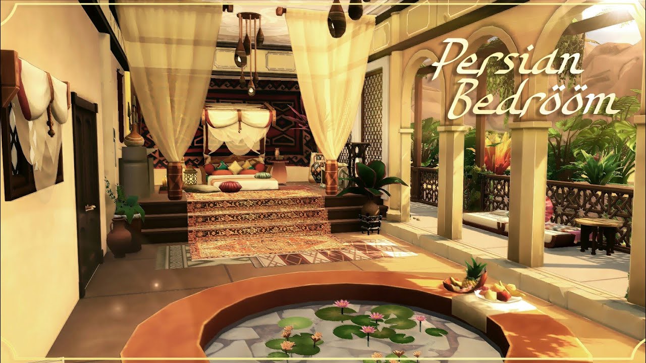 Persian Bedroom | No CC | The Sims 4 [Speed Build]