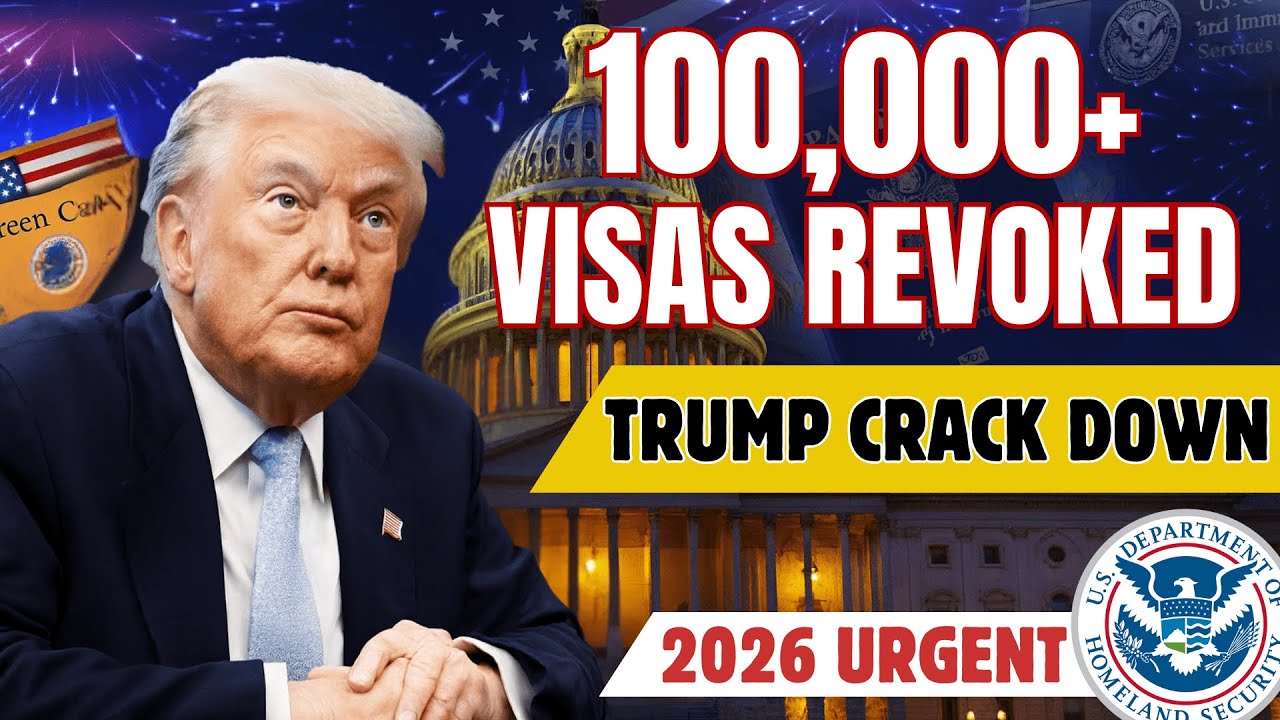 🔥 Shocking Surge: 100,000+ Visas Revoked Under Trump Immigration Crackdown