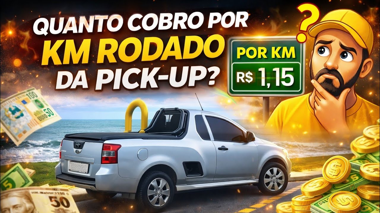 QUANTO COBRO POR KM RODADO DA PICK-UP ?