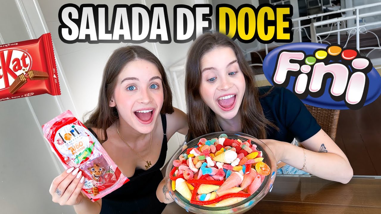 Fizemos uma SALADA DE DOCES gigante! 🤩🍭