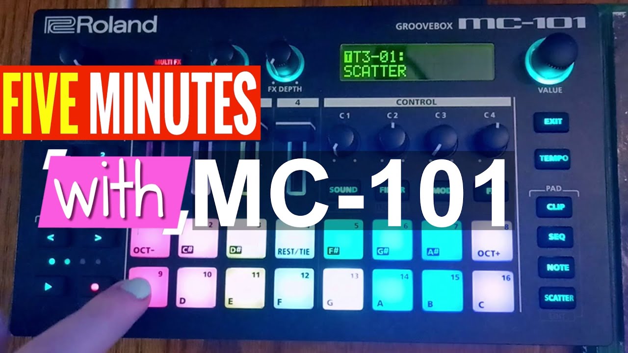 FIVE MINUTES WITH : Roland MC-101 Zen Core Groovebox